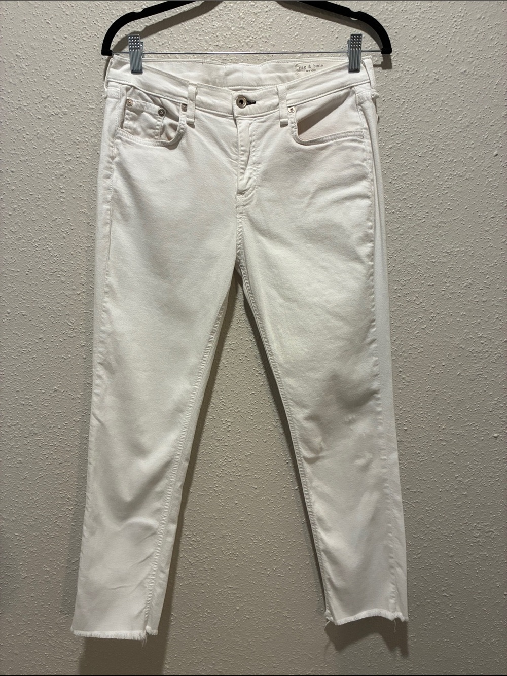 rag & bone Off-White Denim Trousers